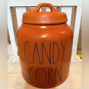 Rae Dunn Matte Orange Candy Corn Jar